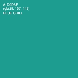 #1D9D8F - Blue Chill Color Image